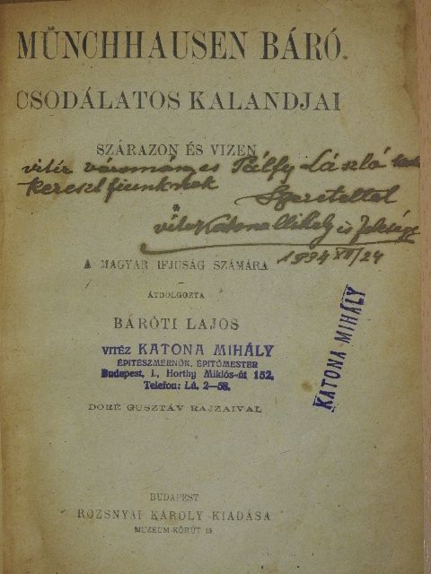 Münchhausen báró csodálatos kalandjai [antikvár]
