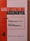 Ács Tibor - Hadtörténelmi Közlemények 1986/4. [antikvár]
