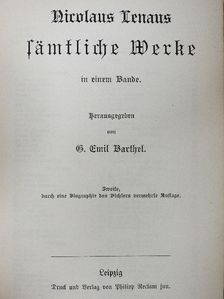 Nicolaus Lenau - Nicolaus Lenaus Sämtliche Werke (gótbetűs) [antikvár]