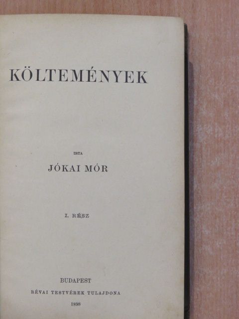 Jókai Mór - Költemények I. [antikvár]