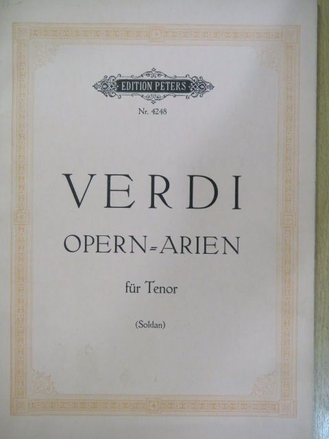 G. Verdi - Ausgewählte opern-arien für tenor [antikvár]