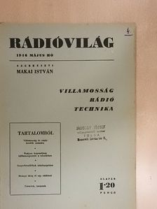 Rádióvilág 1946. május [antikvár]