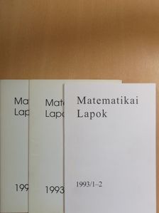 Győri Ervin - Matematikai Lapok 1993/1-4. [antikvár]