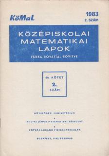 Fried Ervinné - Középiskolai matematikai lapok 1983/2. szám [antikvár]