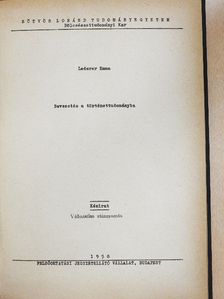 Lederer Emma - Bevezetés a történettudományba [antikvár]