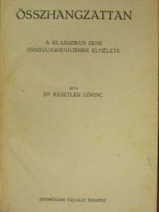 Dr. Kesztler Lőrinc - Összhangzattan [antikvár]