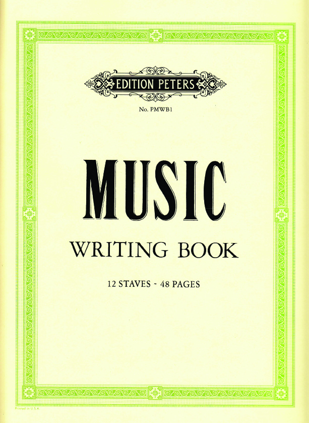 PETERS  MUSIC WRITING BOOK