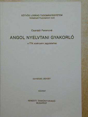 Csanádi Ferencné - Angol nyelvtani gyakorló [antikvár]