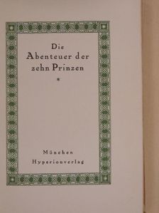 Die Abenteuer der zehn Prinzen [antikvár]