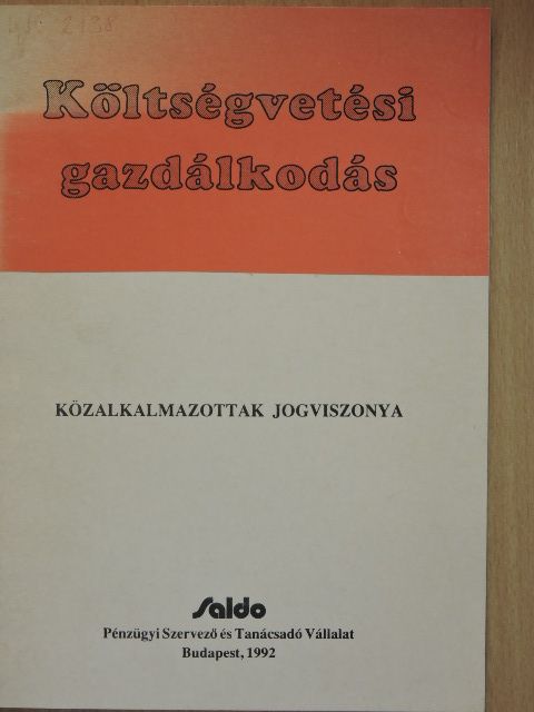 Dr. Tóth Ferenc - Közalkalmazottak jogviszonya [antikvár]