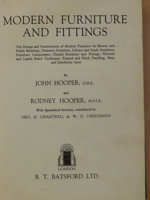 Geo. H. Chantrell - Modern Furniture and Fittings [antikvár]