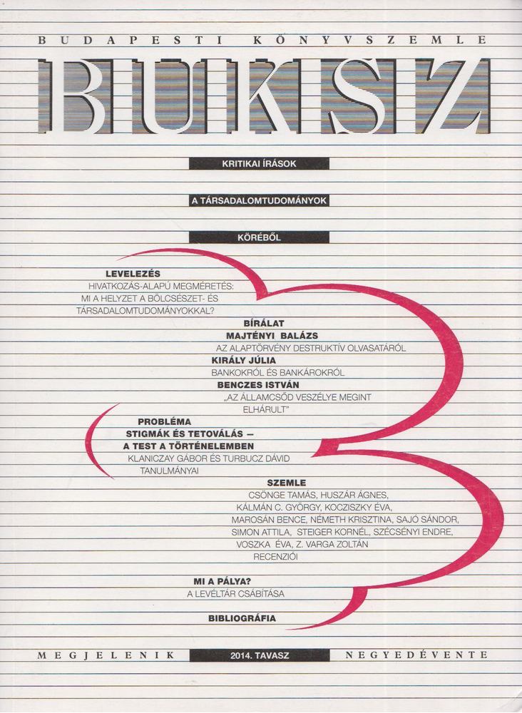 Wessely Anna - BUKSZ - 2014. tavasz [antikvár]