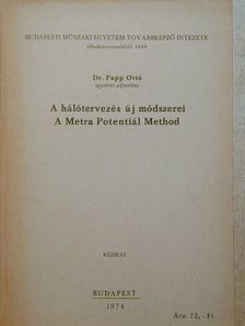 Dr. Papp Ottó - A hálótervezés új módszerei [antikvár]