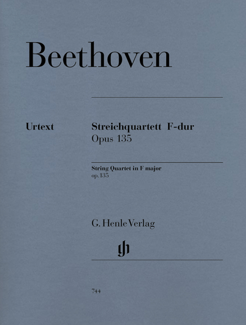BEETHOVEN - STREICHQUARTETT F-DUR OP.135 URTEXT (RAINER CADENBACH), STIMMEN