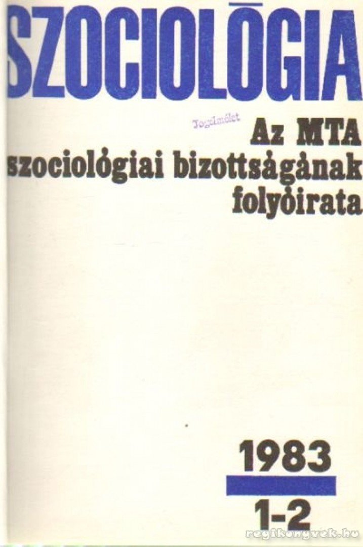 Több szerkesztő - Szociológia 1983 (teljes) [antikvár]