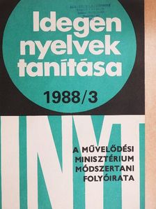 Dr. Horváth Antal - Idegen nyelvek tanítása 1988/3. [antikvár]