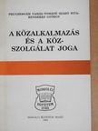 Kenderes György - A közalkalmazás és a közszolgálat joga [antikvár]