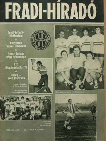 Nagy Béla - Fradi-híradó 1972. január [antikvár]
