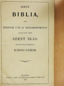 Szent Biblia [antikvár]