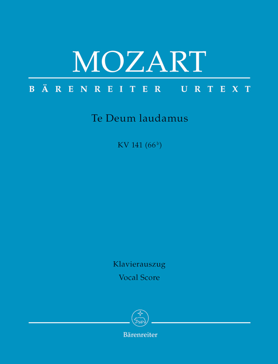 MOZART, W,A, - TE DEUM LAUDAMUS KV 141 (66b) KLAVIERAUSZUG URTEXT