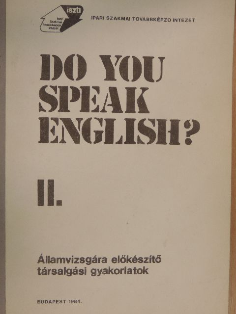 Caroline Bodóczky - Do You Speak English? II. [antikvár]
