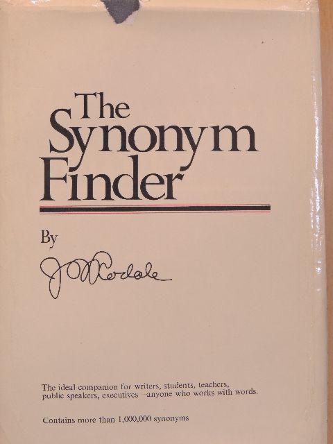 J. I. Rodale - The Synonym Finder [antikvár]