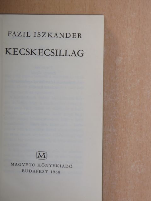 Fazil Iszkander - Kecskecsillag [antikvár]