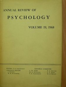 Alfred Lit - Annual Review of Psychology 19. [antikvár]