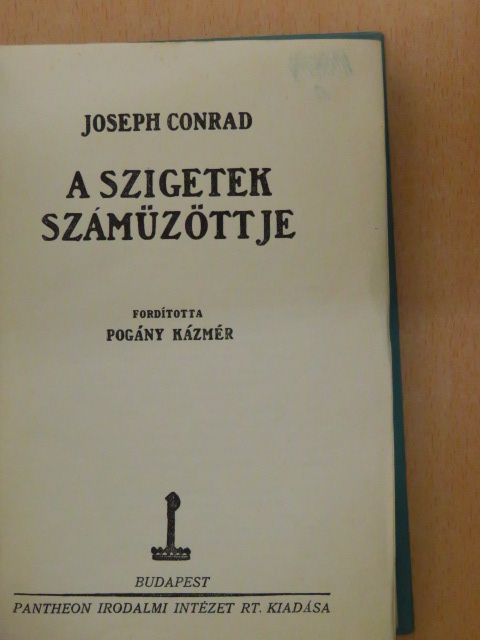 Joseph Conrad - A szigetek számüzöttje [antikvár]