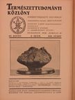 Bogdánfy Ö. - Természettudományi Közlöny 1928. április 15. [antikvár]