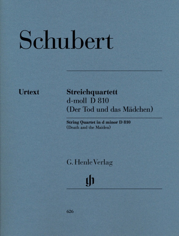 SCHUBERT - STREICHQUARTETT d-MOLL D 810 (DER TOD UND DAS MAEDCHEN) URTEXT, STIMMEN