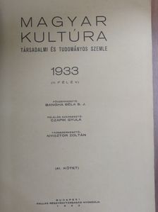 Aba-Novák Vilmos - Magyar Kultúra 1933. II. félév [antikvár]