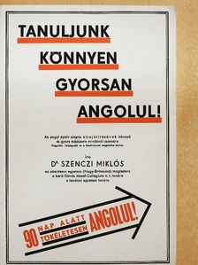 Dr. Szenczi Miklós - Tanuljunk könnyen, gyorsan angolul! [antikvár]