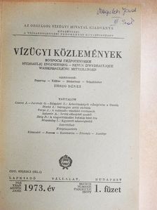 Markó Iván - Vízügyi Közlemények 1973/1. [antikvár]