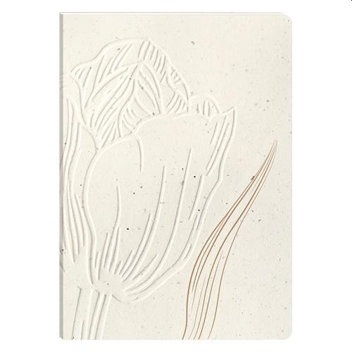 P0130-0472 - Jegyzetfüzet Clairefontaine Tulip paper, A/6, 10,5x14,8cm, 64 lapos, sima
