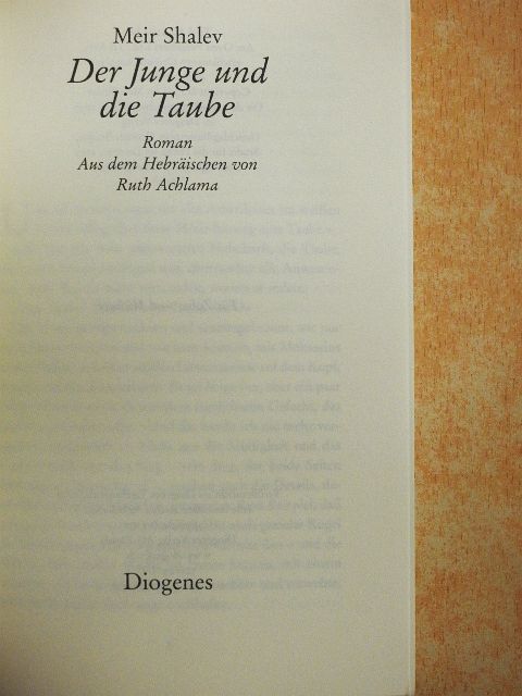 Meir Shalev - Der Junge und die Taube [antikvár]