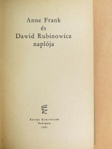 Anne Frank - Anne Frank és Dawid Rubinowicz naplója [antikvár]
