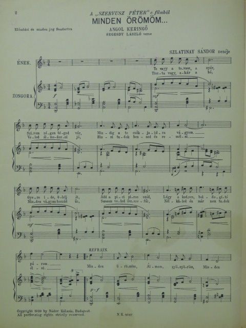 Segesdy László - Minden örömöm.../Muzsikál az éj... [antikvár]