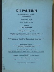 Fridolin Tschudi - Die Pariserin [antikvár]