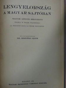 Dr. Kertész János - Lengyelország a magyar sajtóban [antikvár]