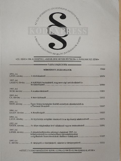 Kódexpress 1996. augusztus 2. [antikvár]