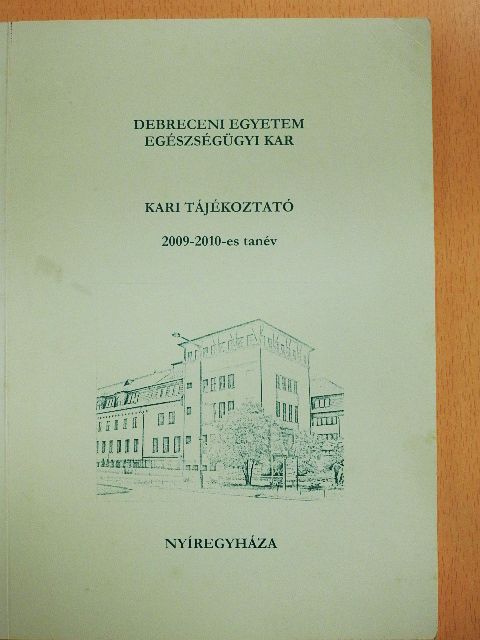 Kari tájékoztató 2009-2010-es tanév [antikvár]