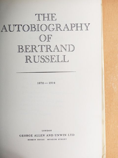 Bertrand Russell - The Autobiography of Bertrand Russell [antikvár]