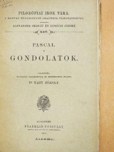 Pascal - Gondolatok [antikvár]