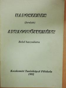 Hangszeres (furulyás) anyaggyűjtemény [antikvár]