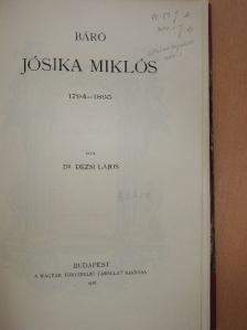 Dr. Dézsi Lajos - Báró Jósika Miklós [antikvár]