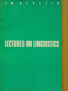 F. M. Berzin - Lectures on Linguistics [antikvár]
