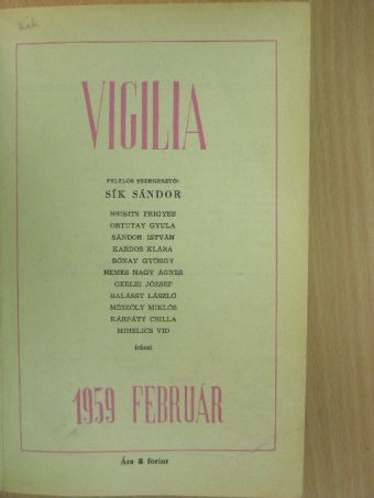 Belon Gellért - Vigilia 1959-1961. (vegyes számok) (15 db) [antikvár]