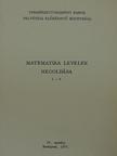 Matematika levelek megoldása 1-8 [antikvár]