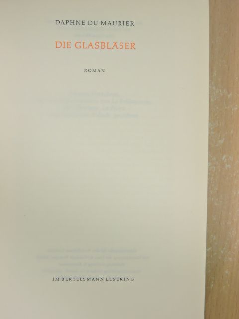 Daphne du Maurier - Die Glasbläser [antikvár]